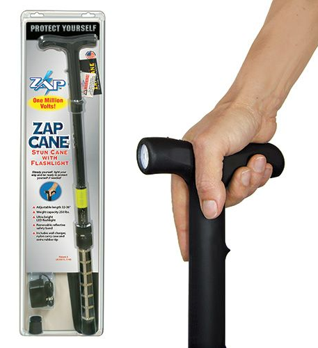 Stun Cane with Flashlight 1 Million Volts